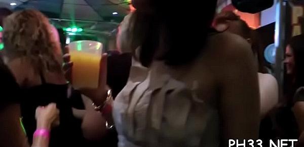  Yong girls in club are glad to fuck